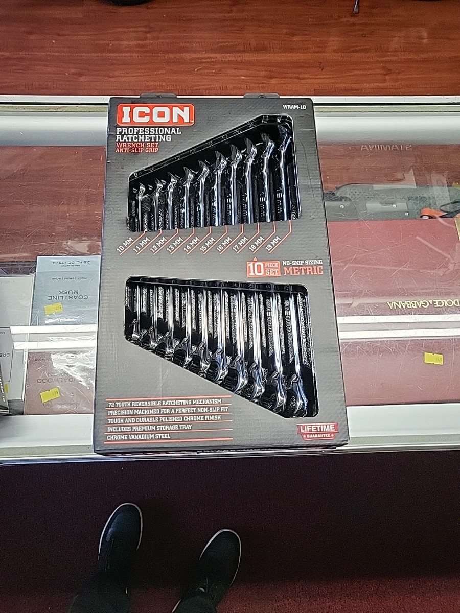 Icon WRAM-10 Metric Double Box Ratcheting Wrench (10 Pc) NEW | eBay