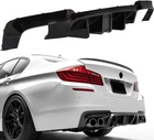 Rear Diffuser Lip for 2011-2016 BMW F10 M5 528i 535i 550i With Light Gloss Black