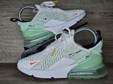 Nike Air Max 270 White Mint Aqua Teal DQ7652-100 Women's 6 Pre-loved NO BOX 