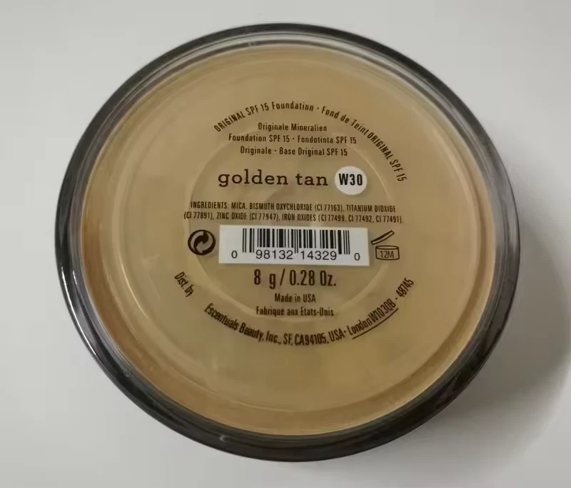 BareMinerals Foundation Original SPF 15 Golden Tan W30 8g Loose Powder  - Image 3 of 4