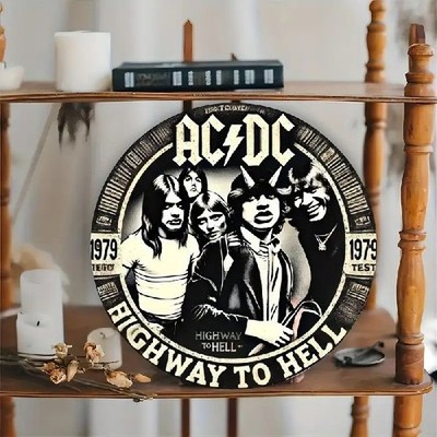 Blechschild ACDC Highway to Hell 20x20cm Retro Nostalgie Vintage TEL1649