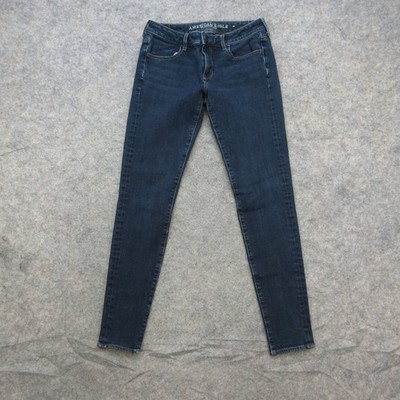 American Eagle Jeggings Women s Dark Wash US 6 Long Super Stretch X4