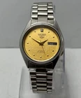 Vintage Seiko 5 7019 Automatic Yellow Dial  Day/Date 21 Jewels Men’s Watch