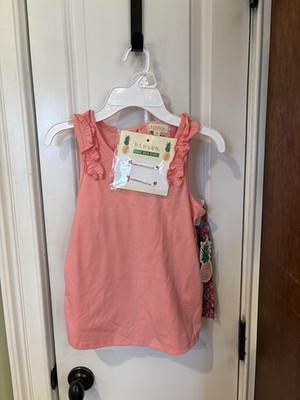 NWT Three Piece Set Girls Size 7 Hair Clips, Tank, And Shorts SKU TR44