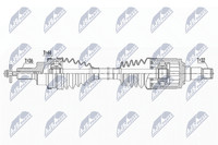 NTY Antriebswelle NPW-VV-141 FüR Volvo V60 1 155 Hybrid AWD