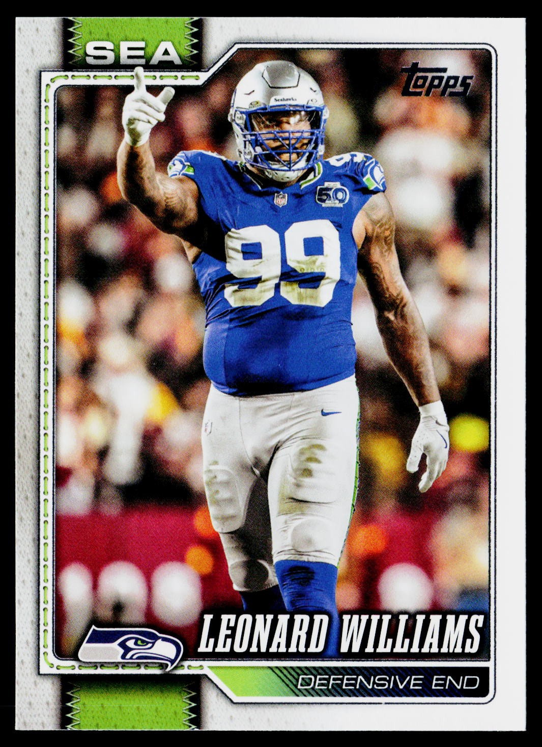 Leonard Williams 2026 Topps Flagship #181 Seahawks