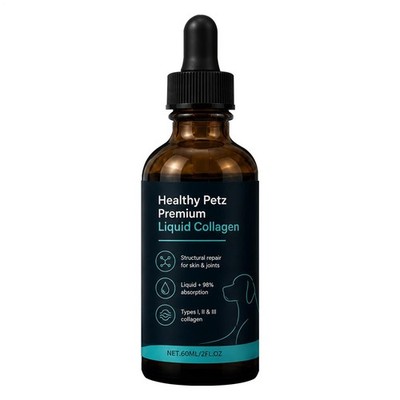 Healthy P etz Premium Liquid Collagen for Dogs, Supplement with Collagen