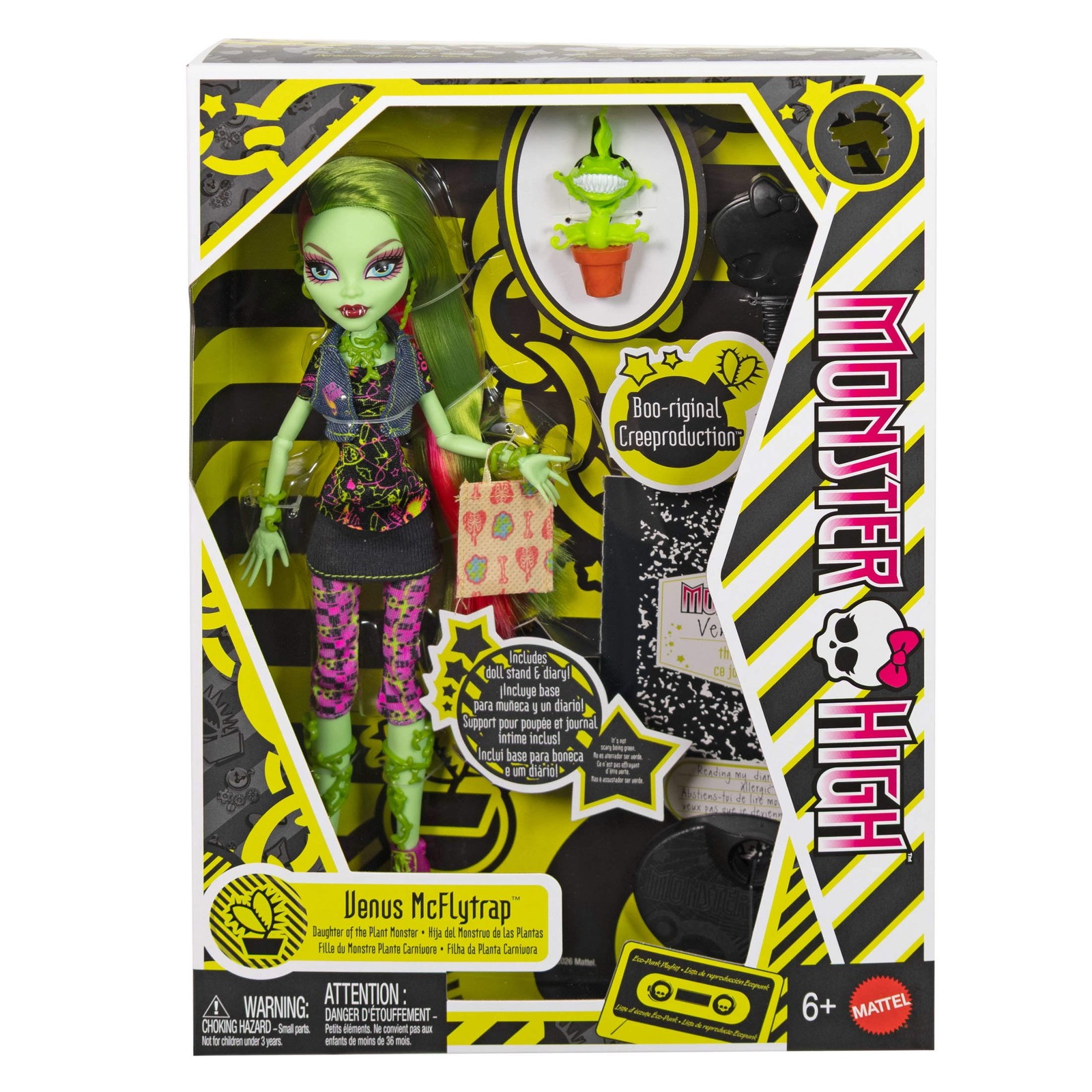Mattel Monster High Boo-riginal Creeproduction Venus McFlytrap Doll with Pet