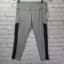 BCBG Max Azria Leggings Womens M Black Gray Stretch Pants New NWT