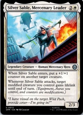 Silver Sable, Mercenary Leader U Marvel's Spider-Man 13 NM