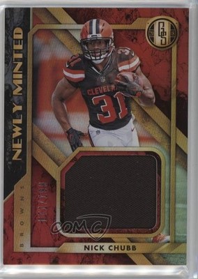 2018 Gold Standard Newly Minted Memorabilia /199 Nick Chubb #11 Rookie RC 07ol