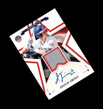 2025 USA Stars & Stripes SP ANDREW JIMENEZ AUTO JERSEY PATCH - 15U USA