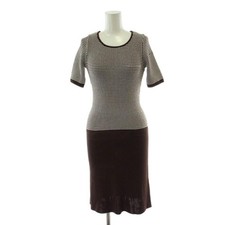 Valentino Garavani Womens Knit Dress 9 Brown Nylon Italy Designer Auth