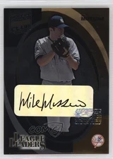 2002 Donruss Best of Fan Club League Leaders /300 Mike Mussina #LL-7 Auto HOF