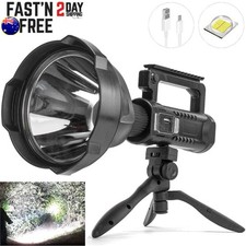 Rechargeable LED Handheld Spotlight Hunting Camping Flashlight Spot Light Torch