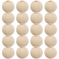 100 Pcs Bastelbedarf FüR Diy-Bastelarbeiten Diy-Schmuckperlen Holz