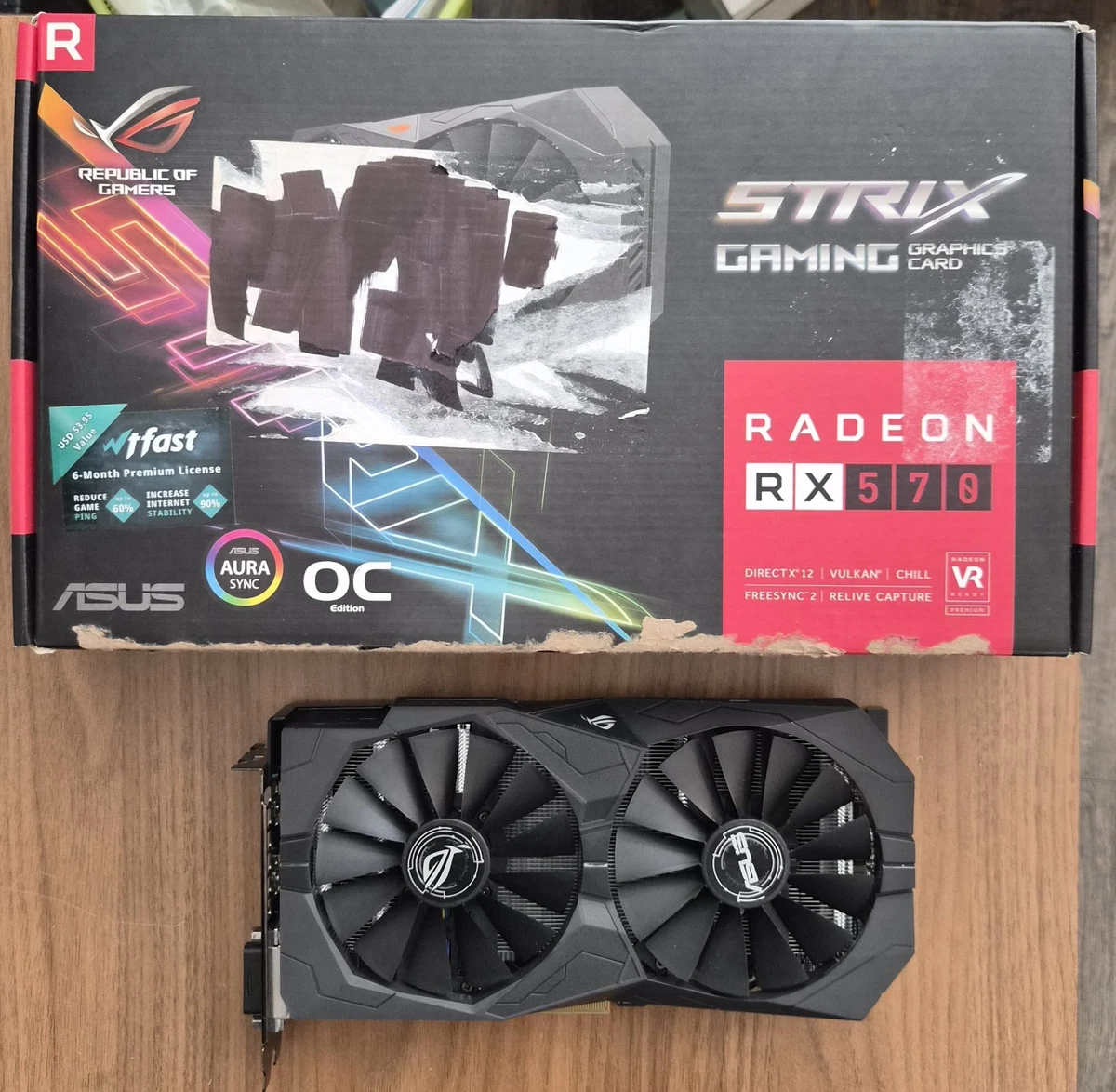 ASUS AMD Radeon RX 570 4 GB Memory Computer Graphics Cards for