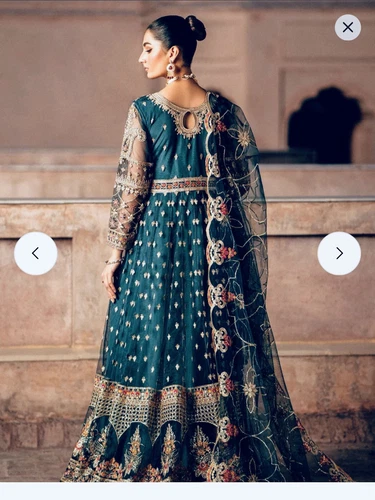 Brand - Zarqun Premium - Beautiful Heavy Emb Long Dress - Medium Size - $120 - Picture 19 of 21