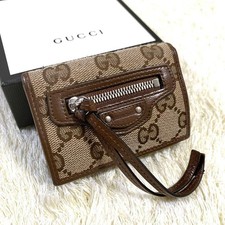 GUCCI  BALENCIAGA The Hacker Project 681708 GG Supreme Trifold Wallet W/Box JP