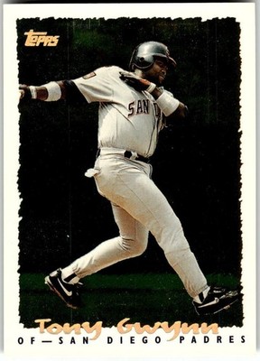 1995 Topps #228 Tony Gwynn CyberStats (Spectralight)