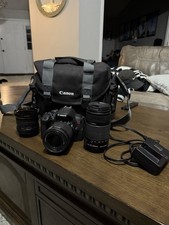 Canon EOS Rebel T5i Bundle w/ 18-55mm, 55-250mm, Rokinon Lens, Bag, Charger