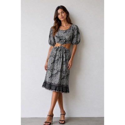 Cleobella Womens Josephine Dress Size Medium Organic Cotton Cut Out Boho Beachy