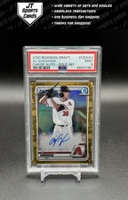 2020 Bowman Draft AJ Vukovich CDA-AV 1st Gold Refractor Auto /50 PSA 9
