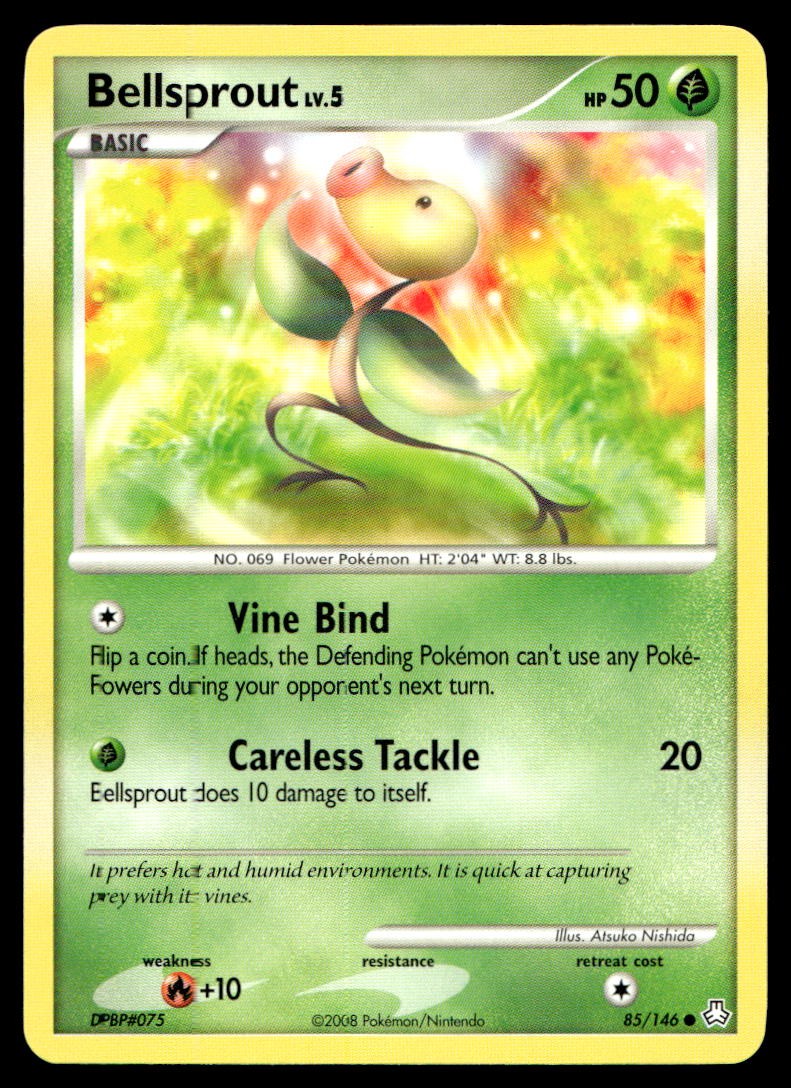 Bellsprout Legends Awakened Common 85/146 2008 Pokemon TCG