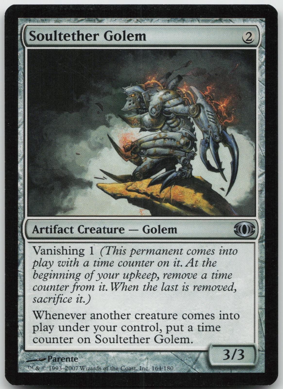 Soultether Golem 164 Uncommon Future Sight Magic: The Gathering Near Mint