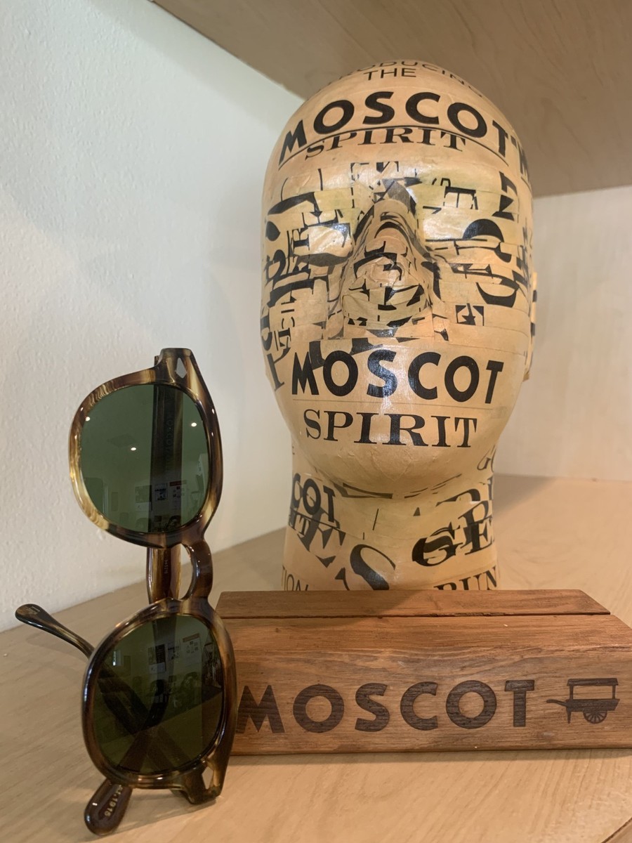 MOSCOT ORIGINALS NYC LEMTOSH BAMBOO 46mm Sunglass with Green