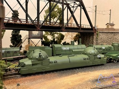 1/87 HO Scale ''Eaglet'' Czech Legion Steel Armor Armored Train Set