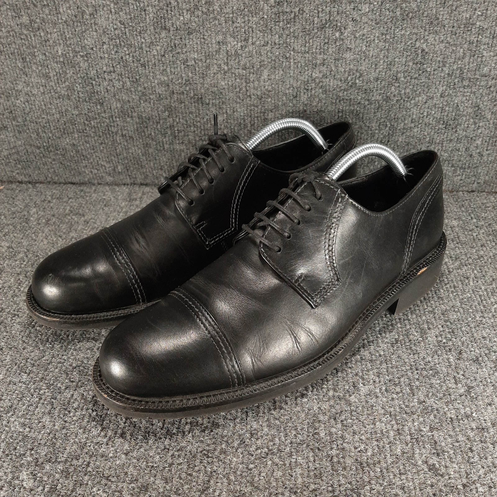 SAOLA Scarpe Ecco nere casual pelle stringate Oxford eleganti uomo US 9 EU 42 LEGGI