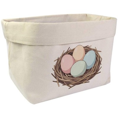 Großes Canvas-Organizer/Aufbewahrungstasche ''Nest mit Ostereiern'' (OR00044957)