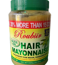 Hair Mayonnaise with Natural Herbs, Olive Oil, Egg Protein 33.8 oz. (Roubiir)
