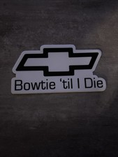 Classic Bow Emblem Vinyl Car Laptop Decal Sticker Bow Tie Til I Die