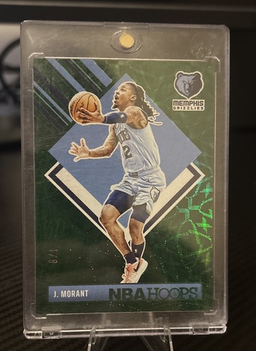 2024-25 Panini Nba Hoops - Hoops Tribute Ja Morant Green Scope 1/8 RARE 🔥🔥🔥