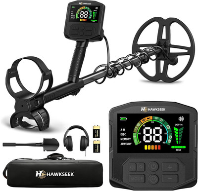 Metal Detector for Adults Professional - 2X Larger Backlit Color LCD, Higher Acc