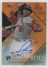 2017 Topps Finest Firsts Orange Refractor 22/25 Alex Reyes #AR Auto 0a17