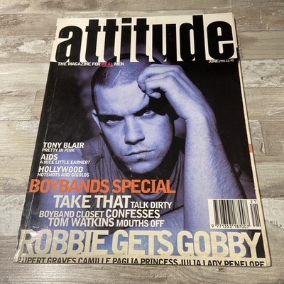 Attitude Magazine May 1995 #14 Robbie Williams Take That/BOYBANDS SPECIAL