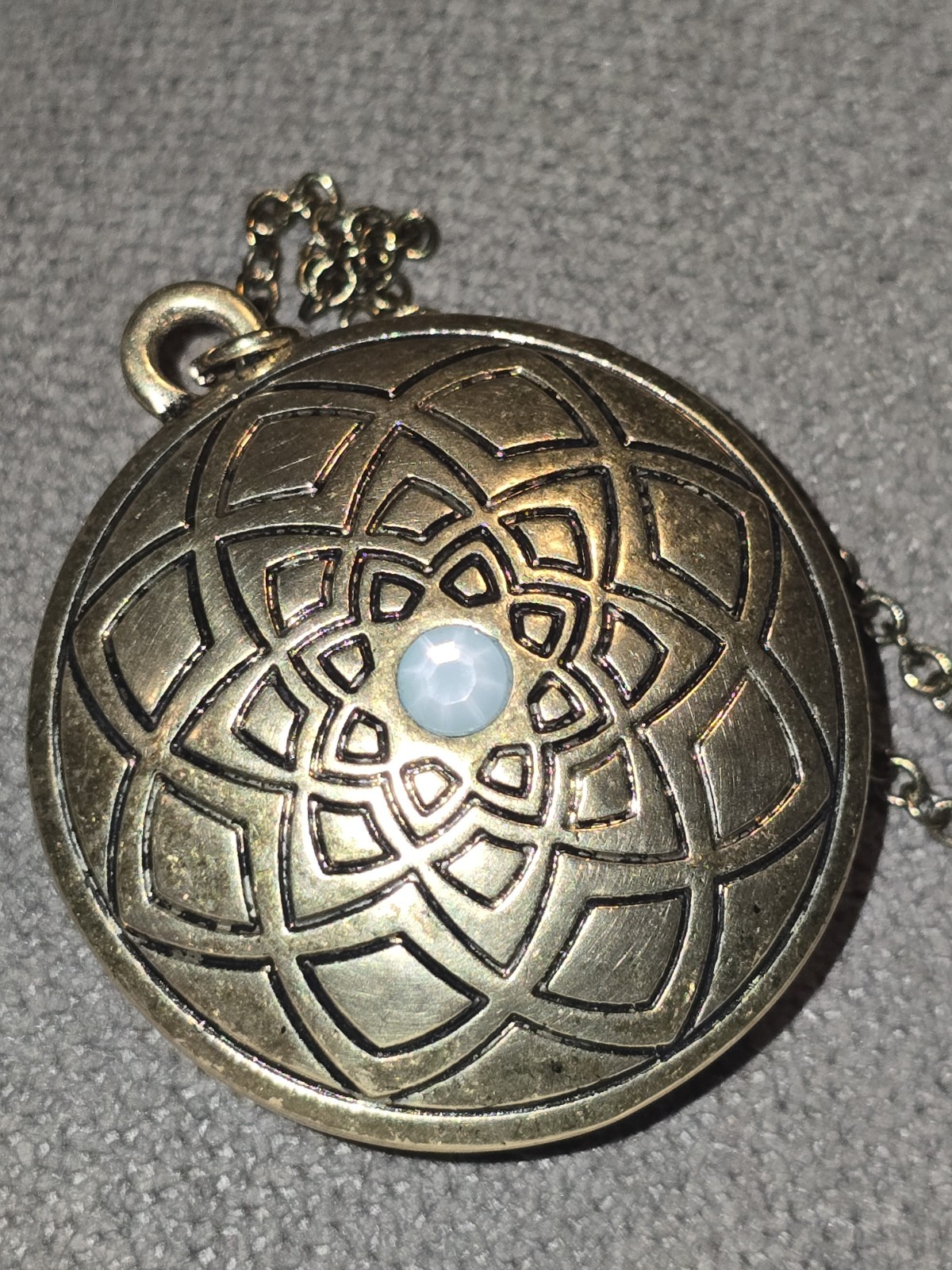 Solid Brass Star Octagon Shape Cut out Pendant Ne… - image 3