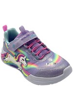 Skechers Kid's Girl Unicorn Chaser Light Up Sneakers Lavender/Multi