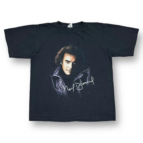 Vintage 90s Neil Diamond Tour Concert Band T-Shirt 1996 Men’ 1990s vintage concert t-shirt, vintage, size XL, single stitch, B+ condition