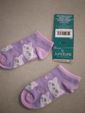 Kids size 9 - 3.5 Low Cut Kitty Cat on purple 271925