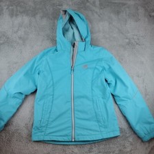 Zeroxposur Coat Girls 16 Teal Marion Lightweight Full Zip Ski Jacket FLAWS