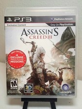Assassin's Creed III 3 - Sony PlayStation 3 PS3 Black Label Complete CIB Manual