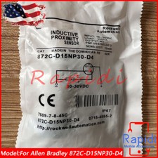 For Allen Bradley 872C-D15NP30-D4 10-30VDC PNP Inductive Proximity Sensor Switch