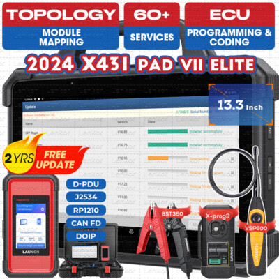 LAUNCH X431 PAD VII ELITE PAD 7 PRO Diagnostic Scanner Key Programming Coding