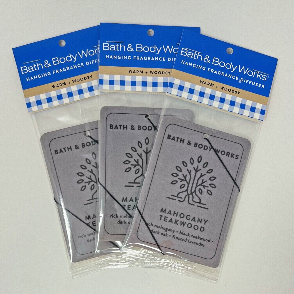 BATH BODY WORKS MAHOGANY TEAKWOOD CAR HANGING FRAGRANCE DIFFUSER