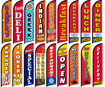 #ad #ad Restaurant Windless Advertising Swooper Flag Breakfast Special $20.95