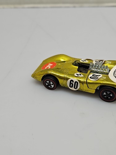 Hot Wheels 1969 Redline verde lima Ferrari 312P auto fundido a presión ¡bonito! Raro - Imagen 5 de 12